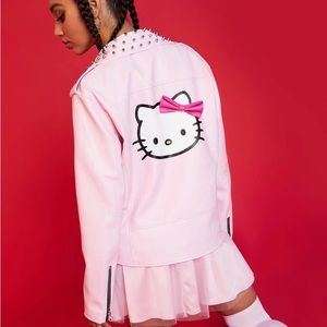 RESERVED 

Hello kitty x dolls kill vegan leather jacket
